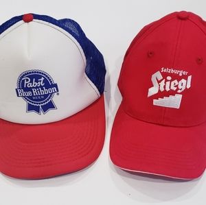 Pabst Blue Ribbon and Stiegl Hats